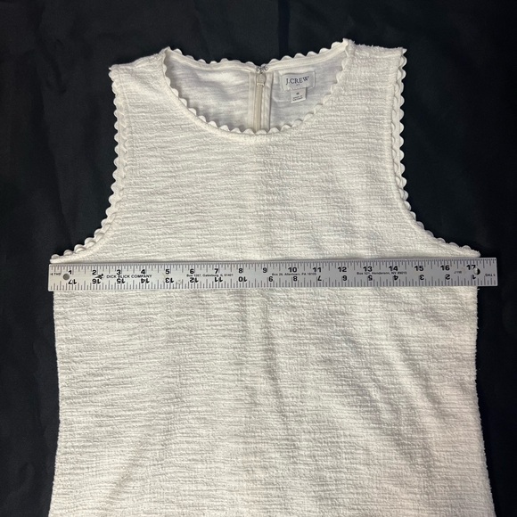J. CREW White Textured Sleeveless Shell Top - Picture 3 of 5
